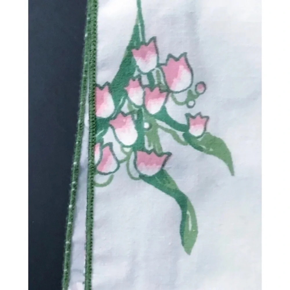 Vintage Diane Von Furstenberg Leacock Lily Of The Valley Floral Tablecloth